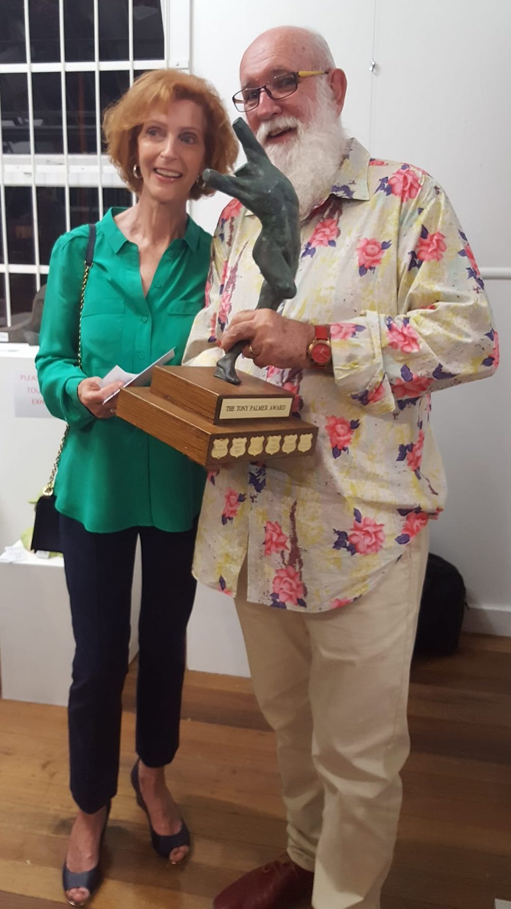 2021. Ruby Jan Forrester accepts her award - the Tony Palmer Memorial' from judge Donald James Waters OAM'